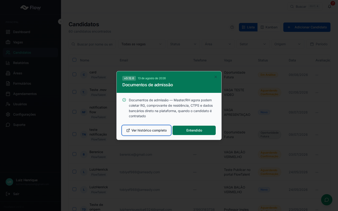 Lista de Candidatos