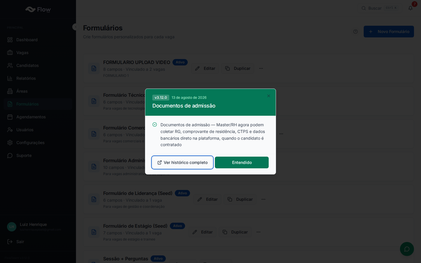 Formulários